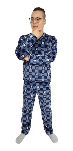 Pijama Térmica Dos Piezas Sencilla Para Hombre
