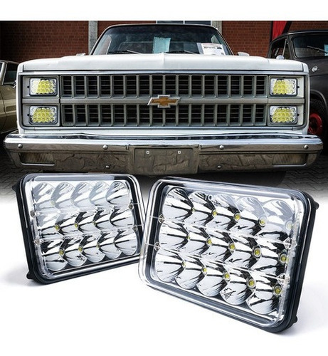 Pieza Faro Led Rectangular 45w 5 Pulgadas 4x6