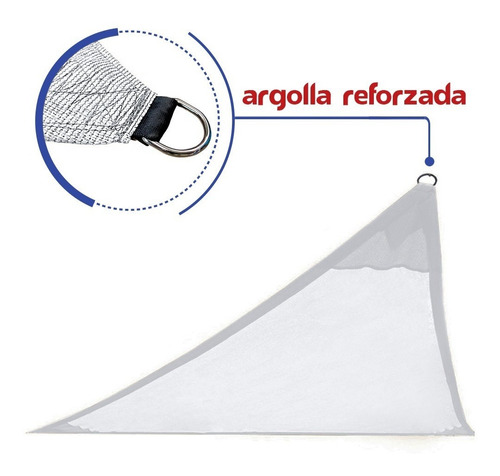 Malla Sombra 4x4x4 Mts 90% Toldo Velaria Reforzada Argollas