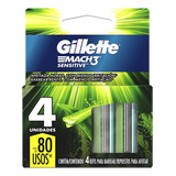 Repuestos Para Afeitar Gillette Mach3 Sensitive 4 Und