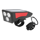 Farol De Bicicleta  Led Solar Bike 4 Em 1 Recarregavel 