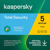 Kaspersky Total Security 5 Pc 1 Ano Envio Imediato