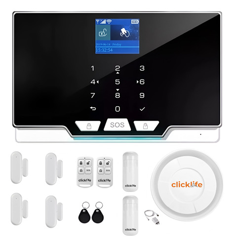 Kit Alarma Para Casa O Negocio Inalámbrico Smart Life 4p+2m