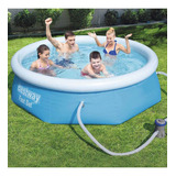 Piscina Bestway Inflable Redondonda 244 X 66 Cm + Bomba Ya!