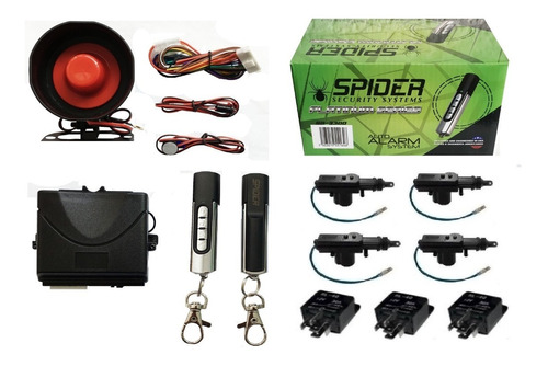 Alarma Spider Sr-3300 Mas 4 Seguros Electricos Y 3 Relays