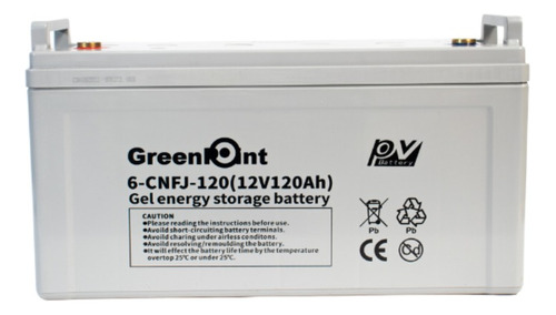 Batería 12v 120ah Gel Ciclo Profundo Para Energía Solar