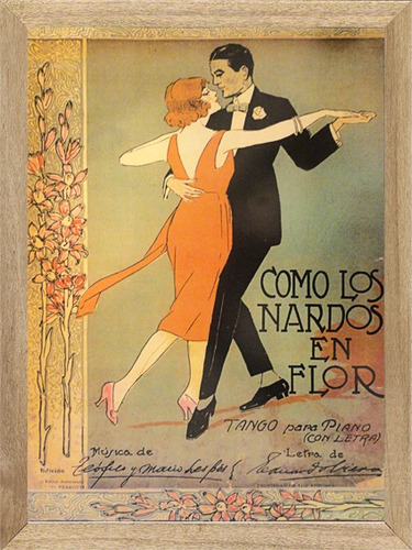 Tango Partitura, Cuadro, Poster, Afiche       L770