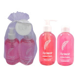 Kit Pack Regalo Mujer Baño Aroma Rosas Set Spa Relax N57