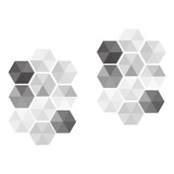 2 Baldosas De Mosaico De Vidrio Para Pisos Hexagonales