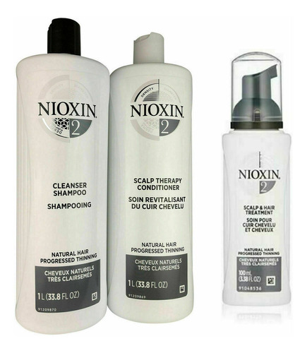 Set De Champú Y Acondicionador Nioxin 33.8 Onzas C/u Y