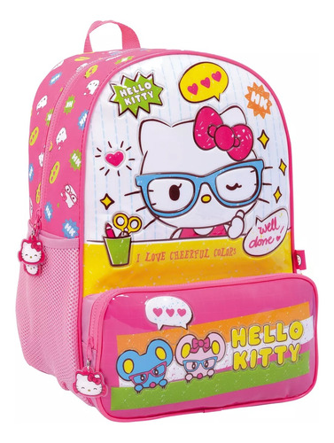 Mochila Espalda 16¨ Hello Kitty 74302. Original Wabro 