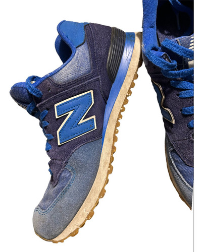 Zapatillas New Balance 574 En Azul Talle 7 O 40,5 O 24cm)