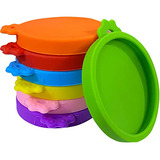 7 Pcs Food Can Lids Pet Can Covers, Silicone Small Pet ...