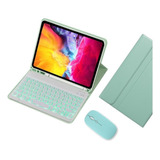 Funda+teclado Iluminado+ratón Para iPad 9/8/7ma Generación