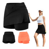 Falda Short Deportiva De Tenis Golf Gym Fitness