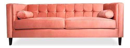 Sofá Salas Modernas Minimalistas Lounge Sillones Retro Color Rosa