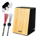 Kit Cajon Fsa Inclinado Eletroacústico Strike Sk2000 Natural