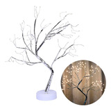 Luminária Árvore Led Cerejeira Natal Decoração Luz Usb 50cm 110v