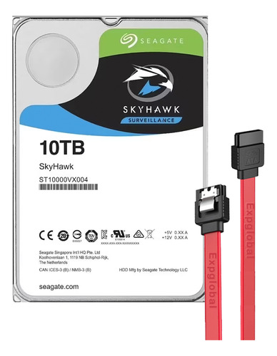 10tb Disco Duro Interno Seagate Skyhawk3.5 7200