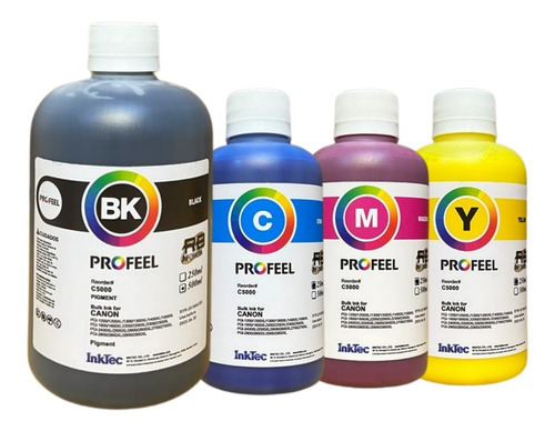 Tinta Pigmentada  Maxify Gx6010 500ml Black + 3x250ml Color