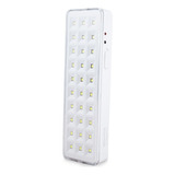 Luminária De Emergência Led Recarregável 110v/220v Branca