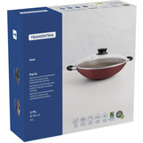 Panela Wok Antiaderente Tramontina Alumínio Paris 36cm 6 L