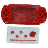 Carcasa Compatible Con Psp 1000 Rojo Con Botones