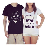 Camiseta Clon Y Vader Pareja, Playera Amor Galáctico