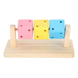 Plataforma De Madeira Para Moer Dentes Toy Hamster Fun Woode