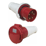 Clavija Ploga Y Enchufe Socket  Roja 3p+n+t 125a 415v