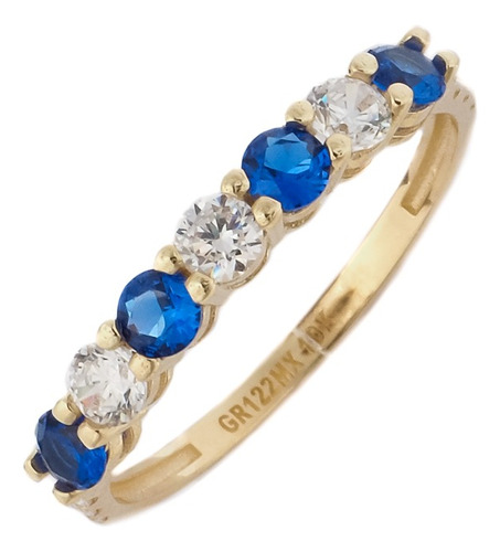 Anillo Churumbela Promesa Azul / Push Present