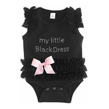 Body Vestido Negro Bebé (0-6 Meses)