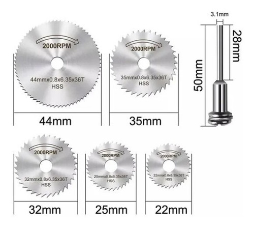 Mini Disco Serra Circular Micro Retifica Dremel 