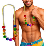 Collar Cuentas Perlas Lgbt Pride Bolas Colore Esferas Fiesta