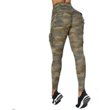 Pantalón Yoga Camuflaje Leggings Fitness Entrenamiento A