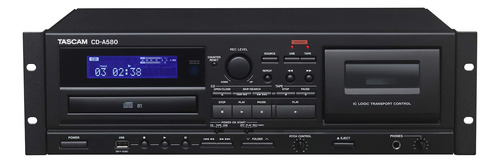 Tascam Cd-a580 Combo De Reproductora Grabadora De Cassette/.