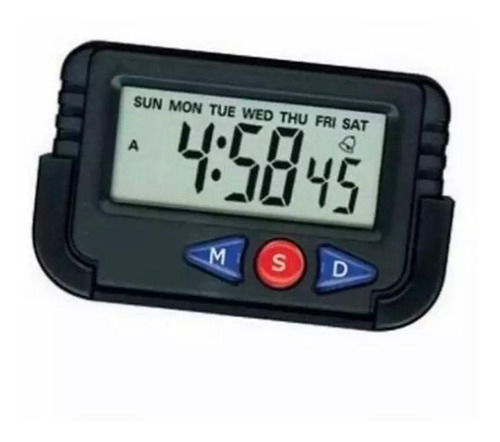 Mini Relógio De Mesa Digital Despertador Calendário De Mesa