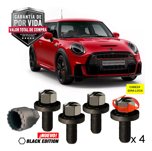 Birlos Seguridad Mini Cooper S Salt 3 Puertas Galaxylock