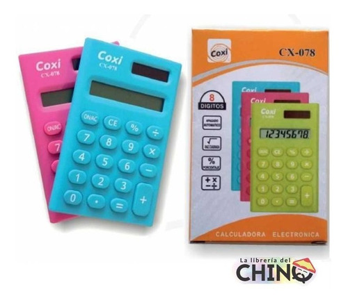 Calculadora Coxi Cx-078 En Colores Ideal Para Cartuchera