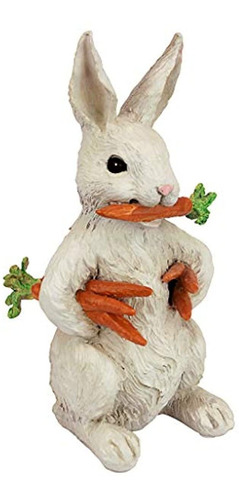 Diseño Toscano Carotene El Conejo Con Zanahorias Pascua Deco