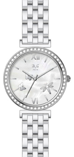 Reloj De Mujer V1969 Italia 1121-29 Tablero Madre Perla