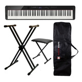 Kit Piano Casio Privia Px-s3100 + Suporte + Banqueta + Capa