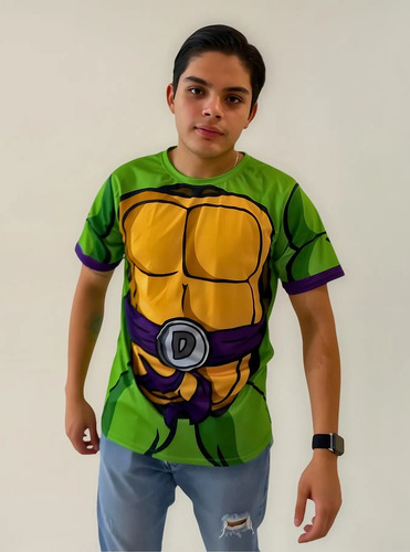 Playera Sublimada Tortugas Ninja Traje Donatello
