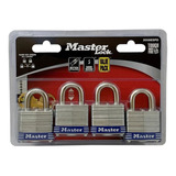 Juego De 4 Candados Master Lock Laminado 3008espd