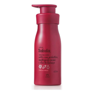 Crema Nutritiva Para El Cuerpo Cereza Y Avellana - Natura Tododia 400ml