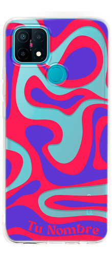 Funda Para Oppo Para Mujer Curvas Rojas Con Tu Nombre