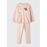 Conjunto Infantil Menina Toddler Em Ribana - Rosa