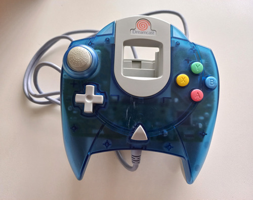 Controle Original Dreamcast Azul Translúcido