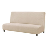 Cubre Futon 155x200 Cuadrille Elástico Funda Futón Diamac Color Beige