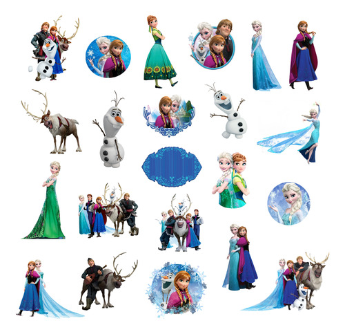 Figuritas De Coroplast Frozen 22pz Para Decoración